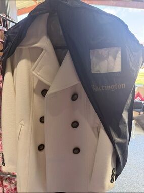 Bob Timberlake  Cream Double-Breasted Pea Coat